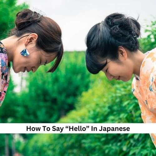 How to say hello in Japanese