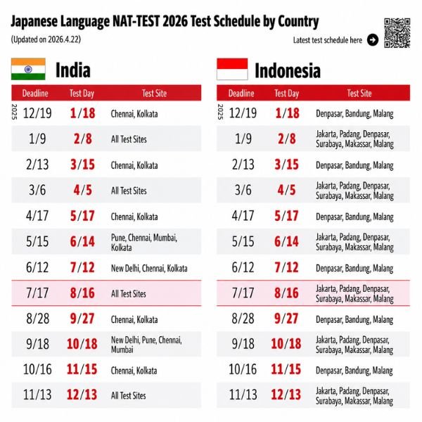 NAT Japanese Test 2026 Last Date