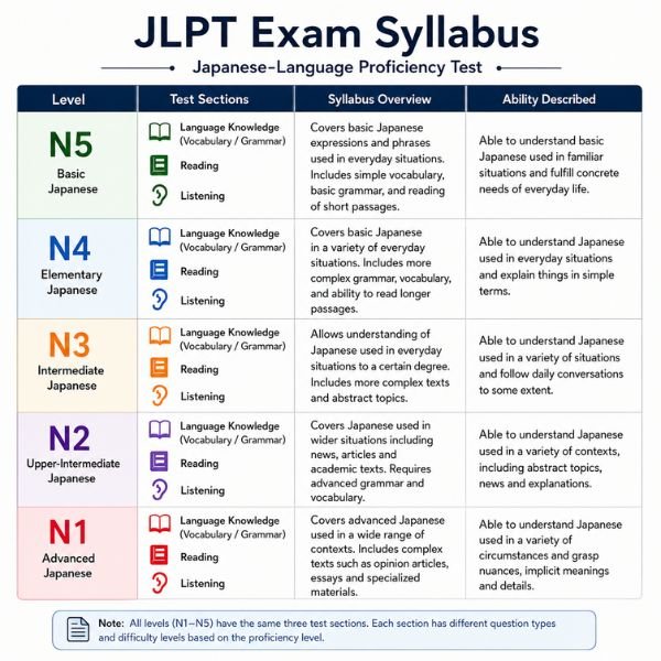 JLPT Exam Syllabus